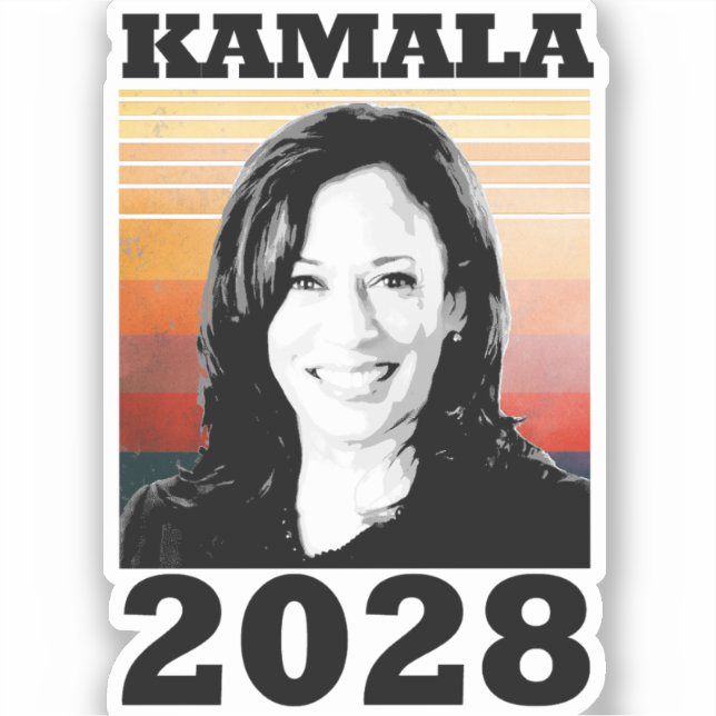 Pegatina Kamala Harris 2028 (Anverso)