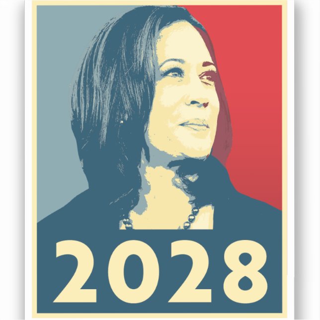 Pegatina Kamala Harris 2028 Hope (Anverso)