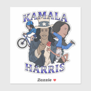 Pegatina Kamala Harris Bootleg Rap Style