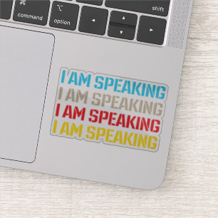 Pegatina Kamala Harris Estoy hablando