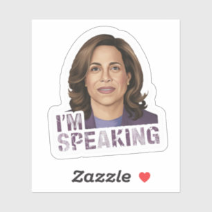 Pegatina Kamala Harris Estoy Hablando De Cita De Debate Esp