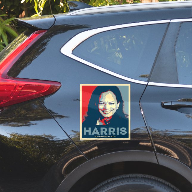 Pegatina Kamala Harris Por El Presidente 2024 (Lado del coche)