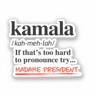 Pegatina Kamala Harris - Pruebe a la señora presidenta