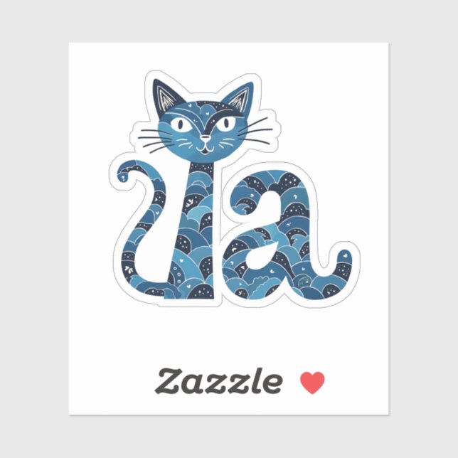 Pegatina Kamala Harris, una chica del gato sin hijos (Hoja)