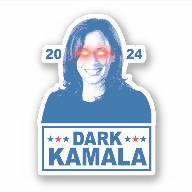 Pegatina Kamala oscura 2024 (Anverso)