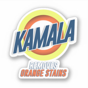Pegatina Kamala retira Naranja Stains