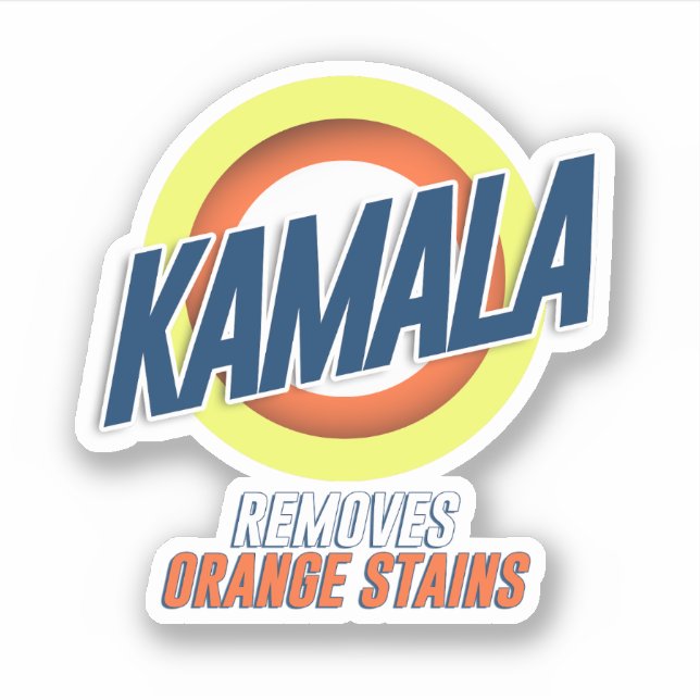 Pegatina Kamala retira Naranja Stains (Anverso)
