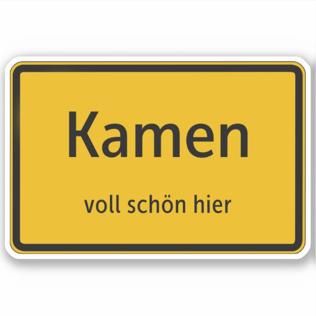 Pegatina Kamen Aufkleber Sticker Autoaufkleber (Anverso)