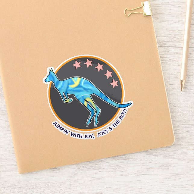 Pegatina kangaroo (Cuaderno)