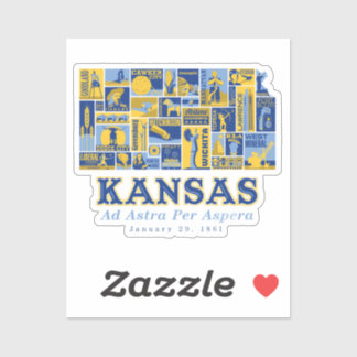 Pegatina - Kansas: Ad Astra Per Aspera