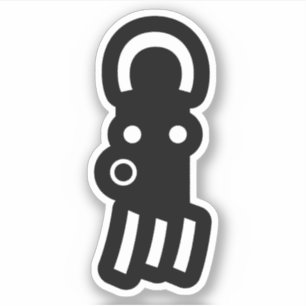 Pegatina Kaomoji japonés del Octopus