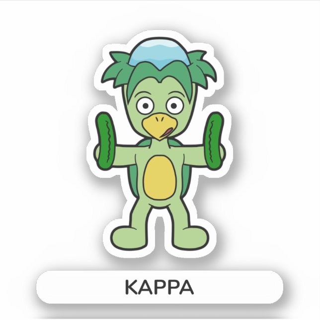 Pegatina Kappa Yokai (Anverso)
