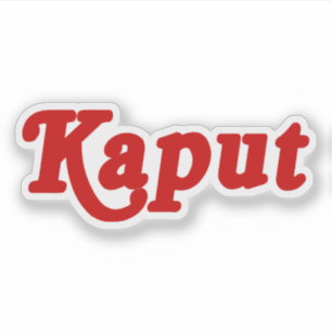 PEGATINA KAPUT ♦ NO TRABAJA