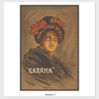 Pegatina Karama: Romance Japonés Actriz Geisha