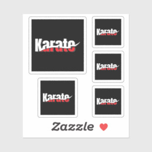 Pegatina Karate Martial Arts Resumen Swish