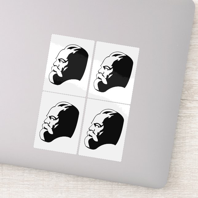 Pegatina Karl Marx, Communism, Socialism, Soviet Union (Detalle)