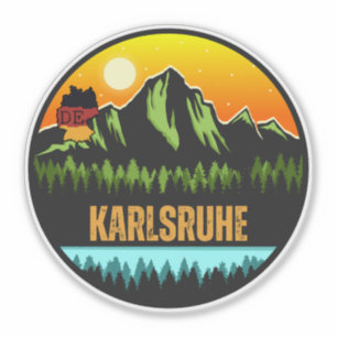Pegatina Karlsruhe, Baden-Württemberg Alemania