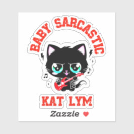 Pegatina Kat Lym Rock Star Baby Sarcastic Sticker