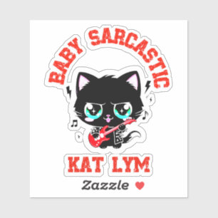 Pegatina Kat Lym Rock Star Baby Sarcastic Sticker