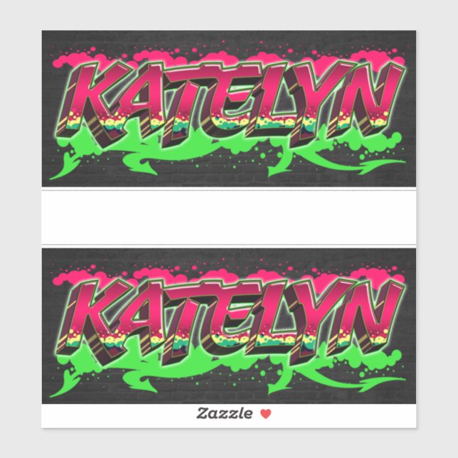 Pegatina Katelyn Vorname Name Graffiti Aufkleber Sticker (Hoja)