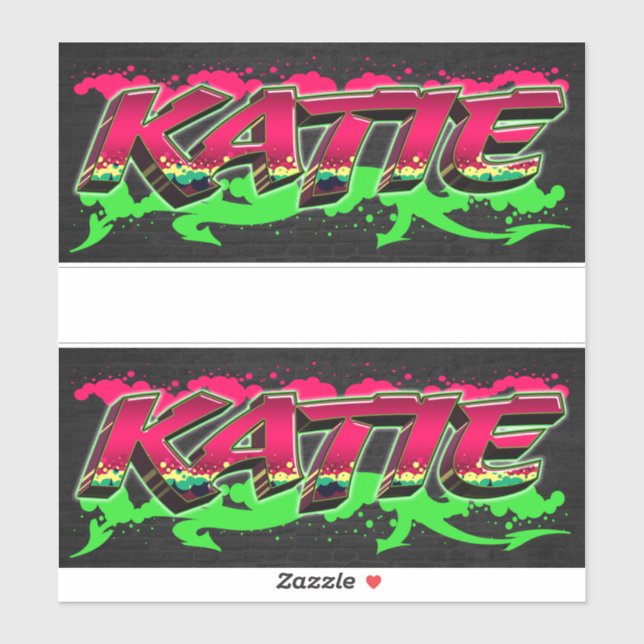 Pegatina Katie Vorname Name Graffiti Aufkleber Sticker (Hoja)