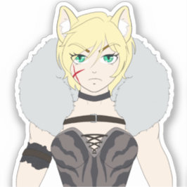 Pegatina Katlin-chan