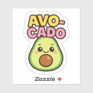 Pegatina Kawaii Aguacate