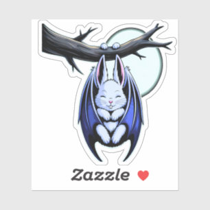 Pegatina Kawaii Bat Bunny Spooky Cute