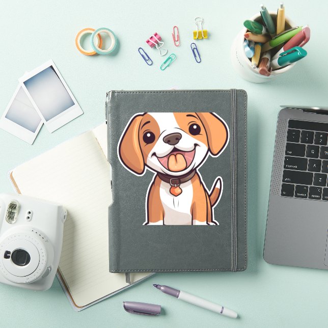 Pegatina Kawaii Beagle Puppy (Funda para iPad)