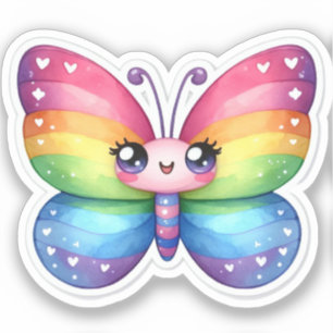 Pegatina Kawaii Butterfly