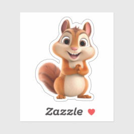 Pegatina Kawaii Chibi Cute Personalizado Chipmunk
