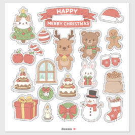 Pegatina Kawaii Christmas Sticker Bomb Phone Case | Cute Ca