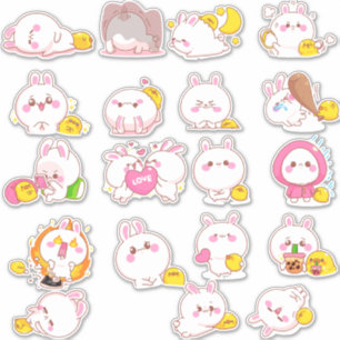 Pegatina Kawaii Easter Bunnies