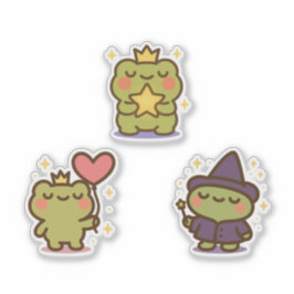 Pegatina Kawaii Frog Sticke