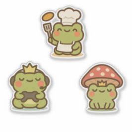 Pegatina Kawaii Frog Sticke