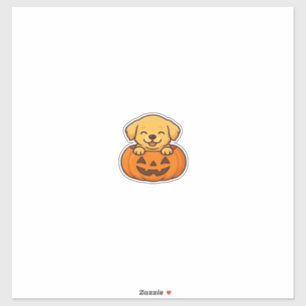 Pegatina Kawaii Halloween Dog � Pumpkin Puppy Sticker Boxy 