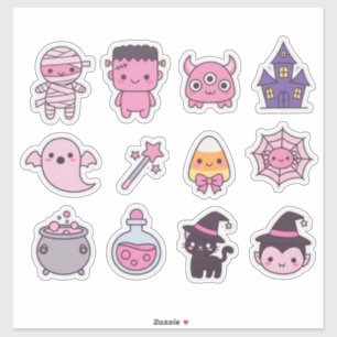 Pegatina Kawaii Pastel Monster Squad Pack