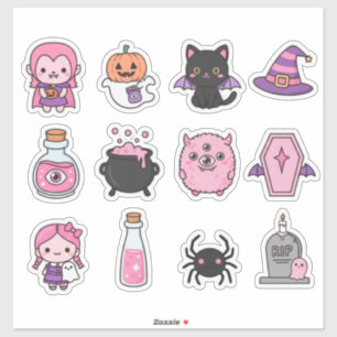 Pegatina Kawaii Pastel Vampire & Amigos Paquete de Stickers