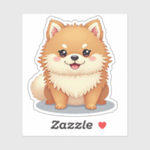 Kawaii Pomeranian, encantador Bow-Wow, pequeño