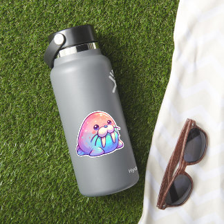 Pegatina Kawaii Sparkly Charm Pastel Walrus Adorable
