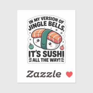 Pegatina Kawaii Sushi por todas partes