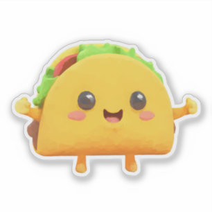 Pegatina Kawaii Taco