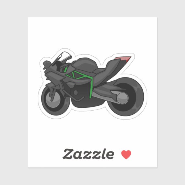 Pegatina Kawasaki H2R simple style (Hoja)