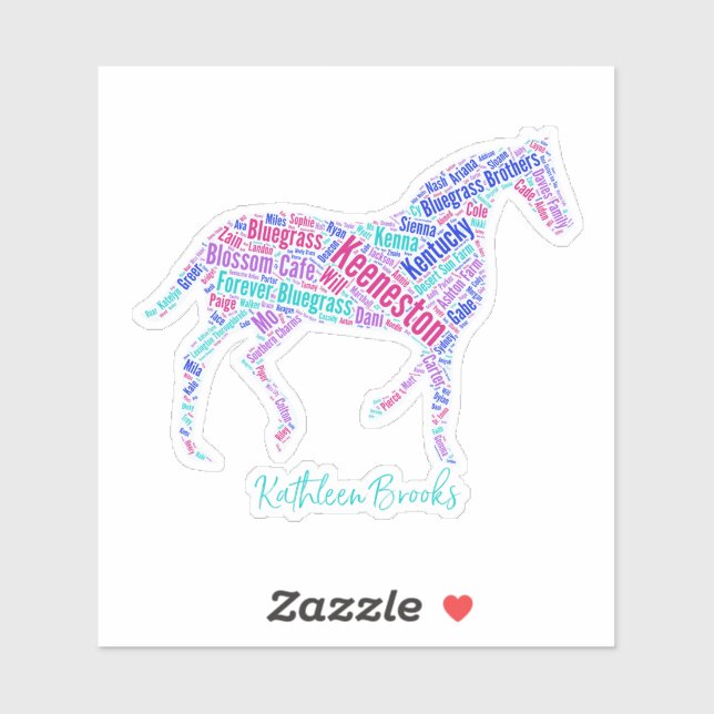 Pegatina Keeneston Horse Vinyl (Hoja)