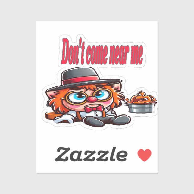 Pegatina Keep Distance, (Hoja)