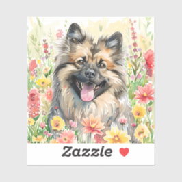 Pegatina Keeshond Watercolor Sticker