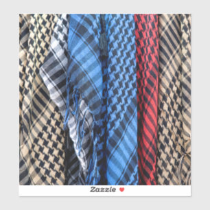 Pegatina Keffiyeh palestino colorido