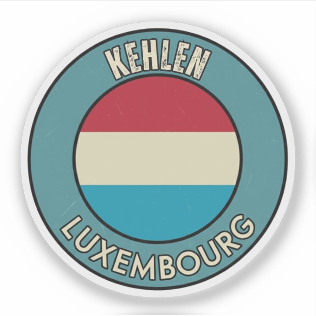 Pegatina Kehlen, Luxemburgo (Anverso)