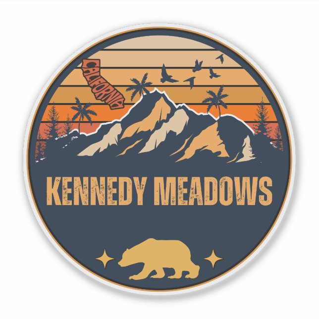 Pegatina Kennedy Meadows, California (Anverso)