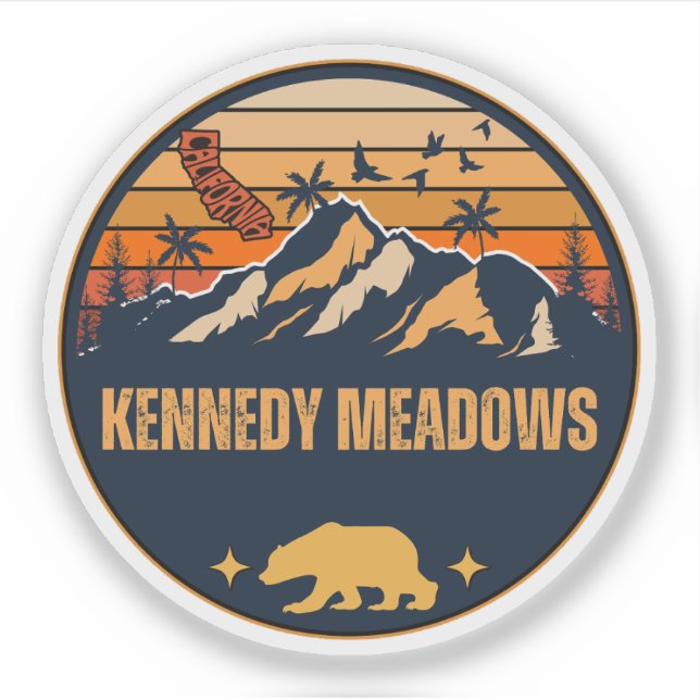 Pegatina Kennedy Meadows, California (Anverso)